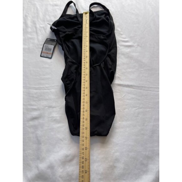 Speedo Solid Black One Piece Endurance Swimsuit Sz 28 - Picture 7 of 8